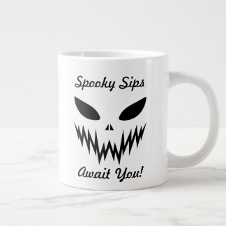 Spooky Sips Await You Halloween Large Coffee Mug
