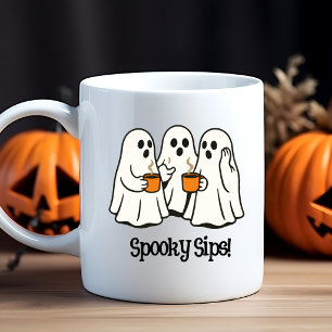 Spooky Sips Ghost Halloween Mug