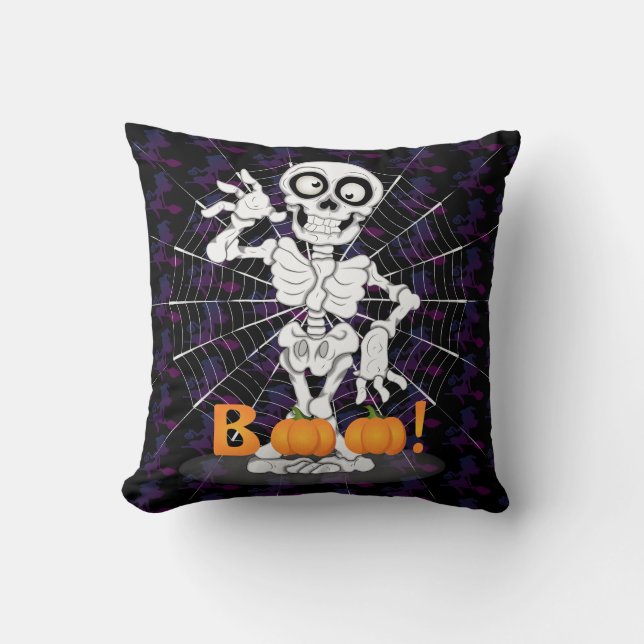 Spooky Skeleton Cushion (Front)