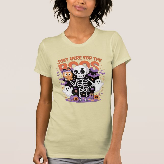 Spooky Skeleton Halloween Party T-Shirt (Front)