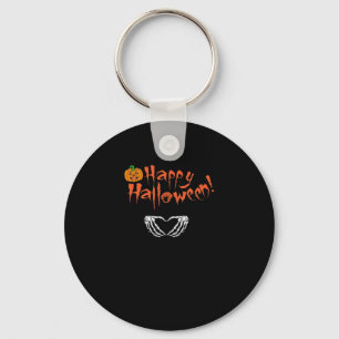 Spooky Skeleton Hands. Happy Halloween.  Key Ring