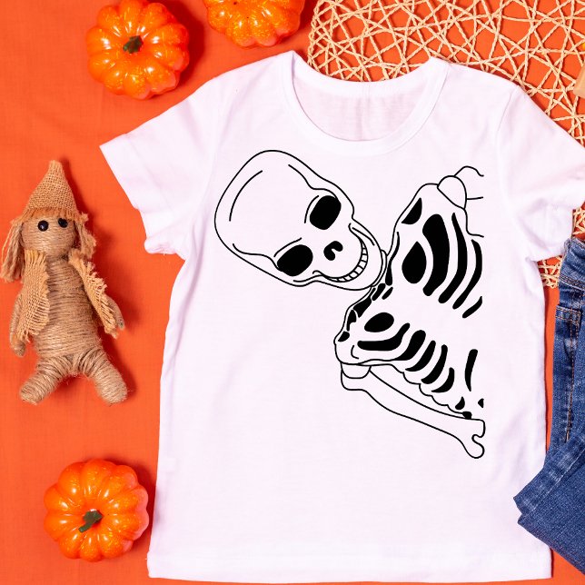 Spooky Skeleton Peek T-Shirt (Creator Uploaded)