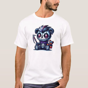 Spooky Skeleton Teddy Bear T-Shirt