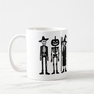 Spooky Skeleton Trio Halloween Mug