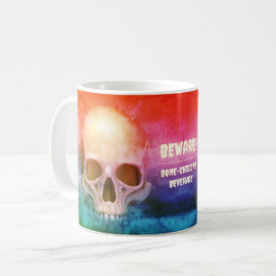 Spooky skull. Beware! Bone-Chilling Beverage Coffee Mug