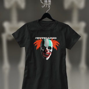 Spooky Skull Clown Funny Creepy Halloween Tri-Blend Shirt