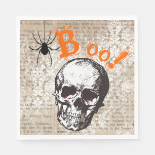 Spooky Skull Halloween Napkin