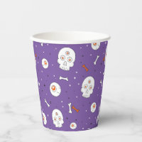 Spooky Skull Halloween Paper Cup – Haunted Party D