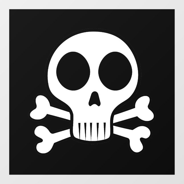 spooky skull on a black background (Sheet)
