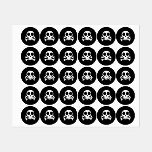 spooky skull on a black background