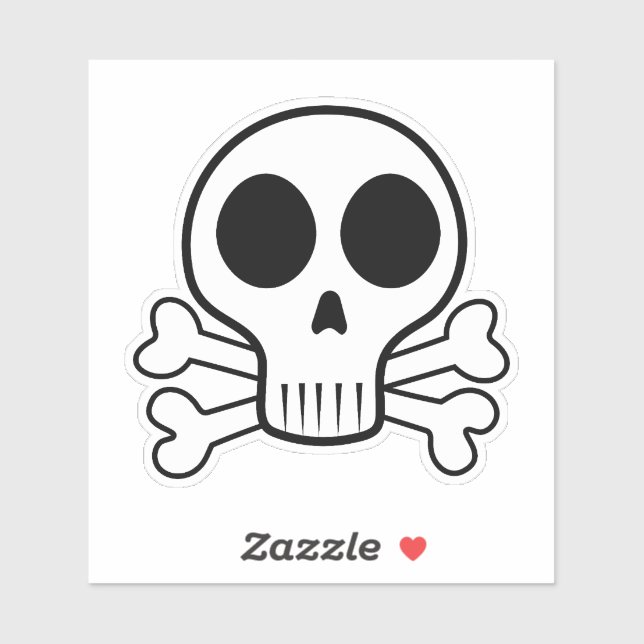 spooky skull on a black background (Sheet)