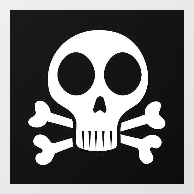 spooky skull on a black background (Sheet)
