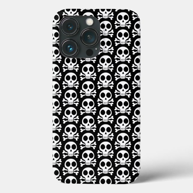 spooky skull on a black background Case-Mate iPhone case (Back)