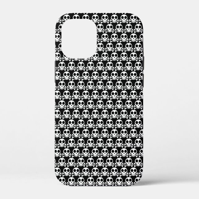 spooky skull on a black background Case-Mate iPhone case (Back)