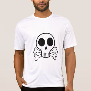 spooky skull on a black background T-Shirt