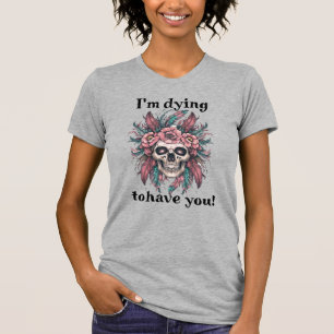 Spooky Skull Shirt Halloween -editable text