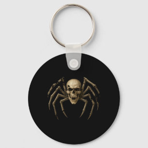Spooky Skull Spider - Y Gothic Halloween Costume Key Ring