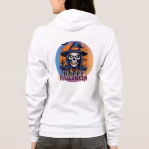 Spooky Skull Witch Halloween Art-88888 Hoodie
