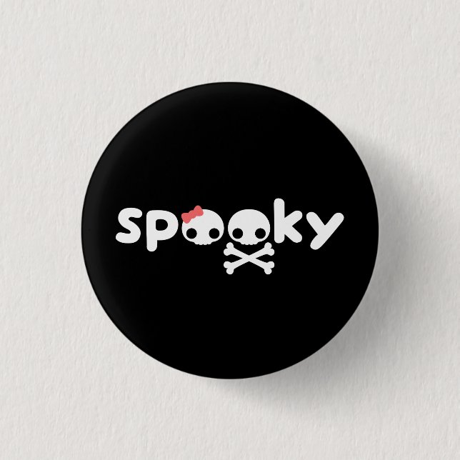 Spooky Skulls 3 Cm Round Badge (Front)
