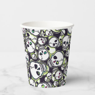 Spooky Skulls Paper Cups