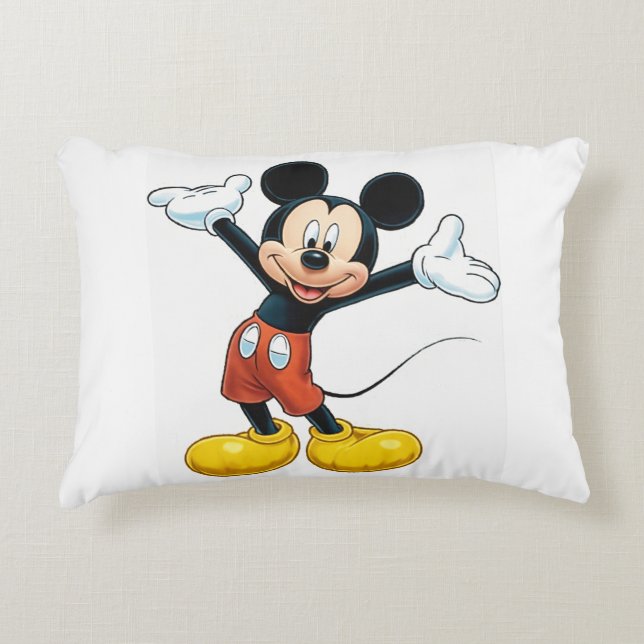 Spooky Smiles Pumpkin Pillow – Mickey Mouse  (Front)