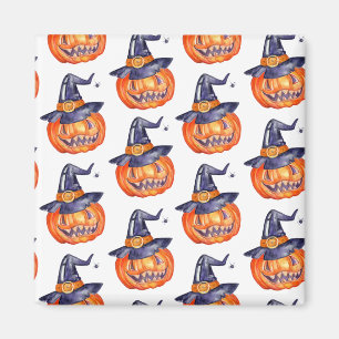 Spooky smiling Halloween pumpkin Magnet