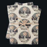 Spooky Snowman Christmas  Wrapping Paper Sheet<br><div class="desc">Bring a delightfully eerie twist to your holiday celebrations with this unique set of wrapping paper sheets featuring a slightly spooky snowman set in a hauntingly beautiful snowy landscape. This isn't your average cheery snowman—this one has a glint in its coal-black eyes, a crooked grin carved into its face, and...</div>