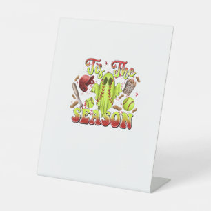 Spooky Softball Costume Funny Halloween Tis The Se Pedestal Sign