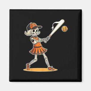 Spooky Softll Skeleton Halloween Sporty Costume Wo Magnet