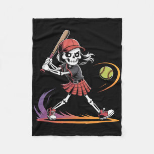 Spooky Softll Skeletons Halloween Costume Spooky W Fleece Blanket