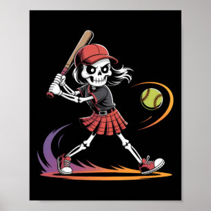 Spooky Softll Skeletons Halloween Costume Spooky W Poster