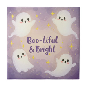 Spooky & Sparkling: Boo-tiful Halloween Greetings Tile