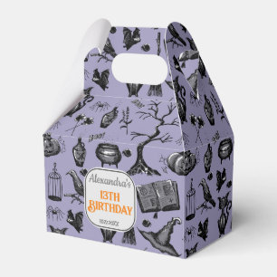 Spooky Spellbinding Halloween Birthday Party Favour Box