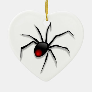 Spooky Spider and Web Ceramic Tree Decoration