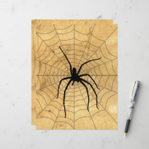 Spooky Spider and Web Scrapbook Paper