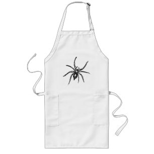 Spooky Spider for Halloween Long Apron