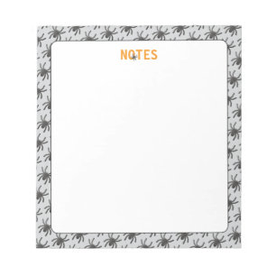 Spooky Spider Halloween Notepad