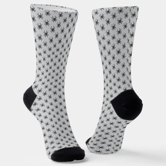 Spooky Spider Halloween Socks (Angled)