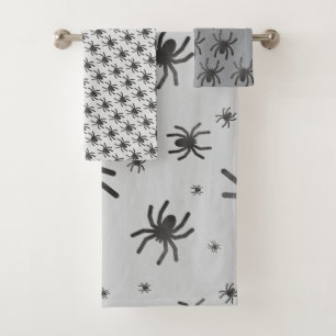 Spooky Spider Halloween Towels