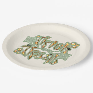 Spooky Spider “Trick or Treat” Paper Party Plate
