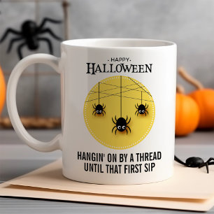 Spooky Spiders with Web Customisable Halloween Coffee Mug