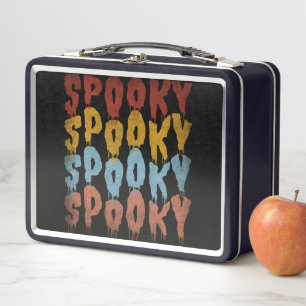 SPOOKY SPOOKY HALLOWEEN METAL LUNCH BOX