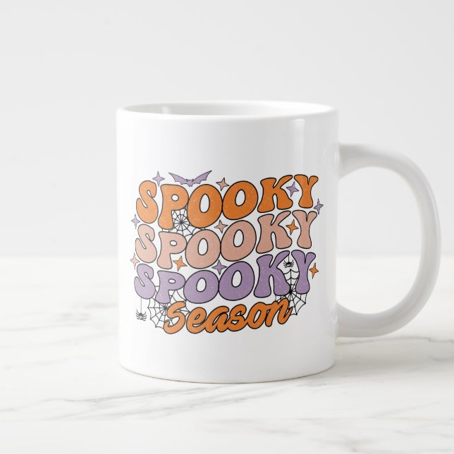 Spooky Spooky Spooky Season Large Coffee Mug (Right)