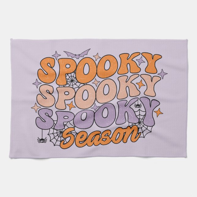 Spooky Spooky Spooky Season Tea Towel (Horizontal)