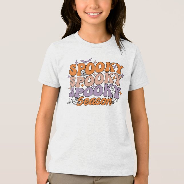 Spooky Spooky Spooky Season Tri-Blend Shirt (Front)
