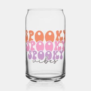 Spooky Spooky Spooky Vibes Can Glass