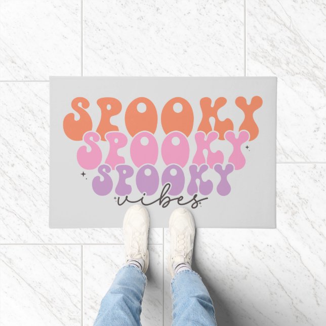 Spooky Spooky Spooky Vibes Doormat (Indoor)