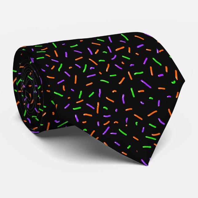 Spooky Sprinkles Tie (Rolled)