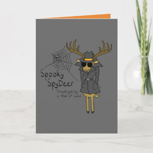 Spooky SpyDeer - Funny Halloween Greeting Card
