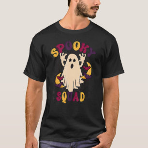 Spooky Squad Halloween Retro Groovy Ghost Group Co T-Shirt